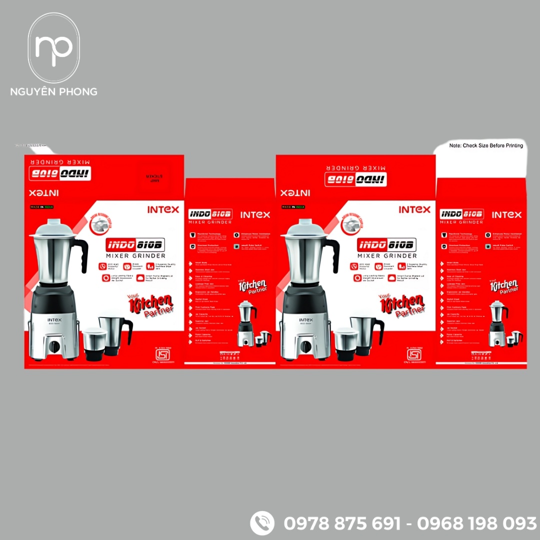 In hộp carton đựng máy xay sinh tố